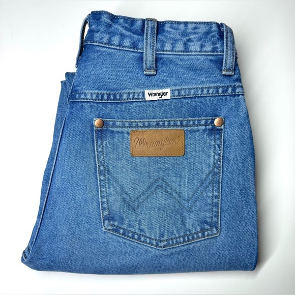 Wrangler Women’s Wild West High Rise Straight Leg Classic Blue Jeans Size- 24 - Picture 10 of 10